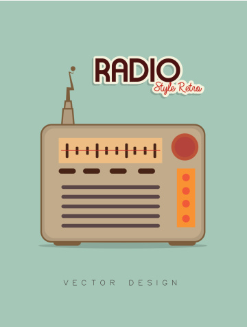 Radio in retro style