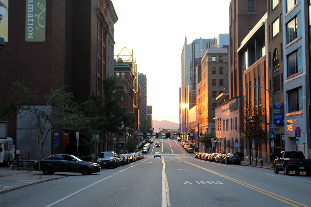 Downtown Pittsburgh streets